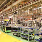 Teikoku USA stator manufacturing machining bay.