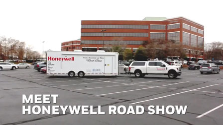 The Honeywell Road Show Trailer gives attendees the opportunity to test equipment and have hands-on experience with field instruments.